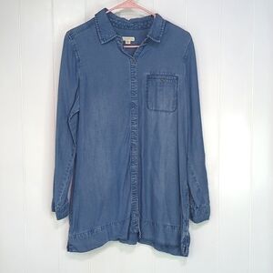 EUC J.Jill Denim Button Dress